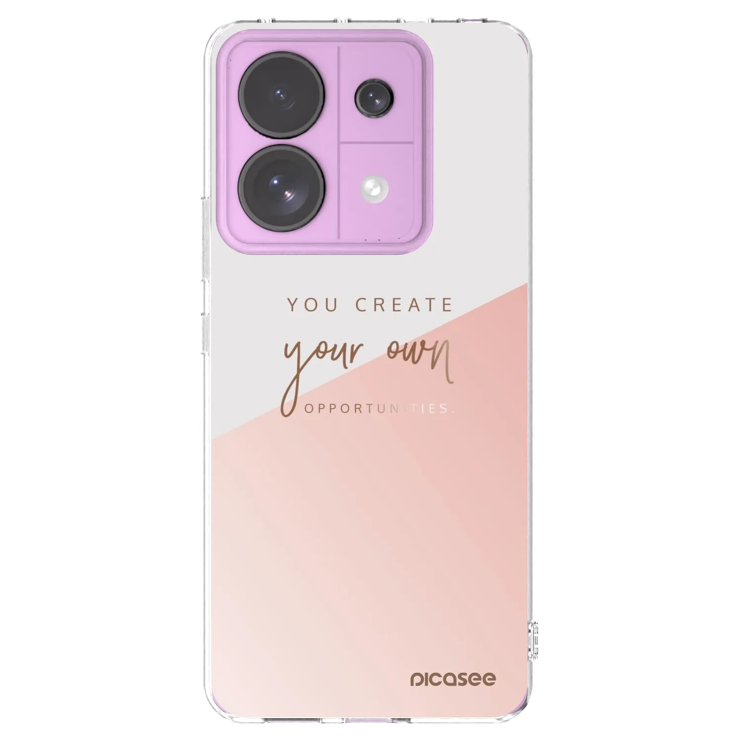Picasee silikónový prehľadný obal pre Xiaomi Redmi Note 13 Pro 5G - Vytvor si svoju vlastnú príležitosť