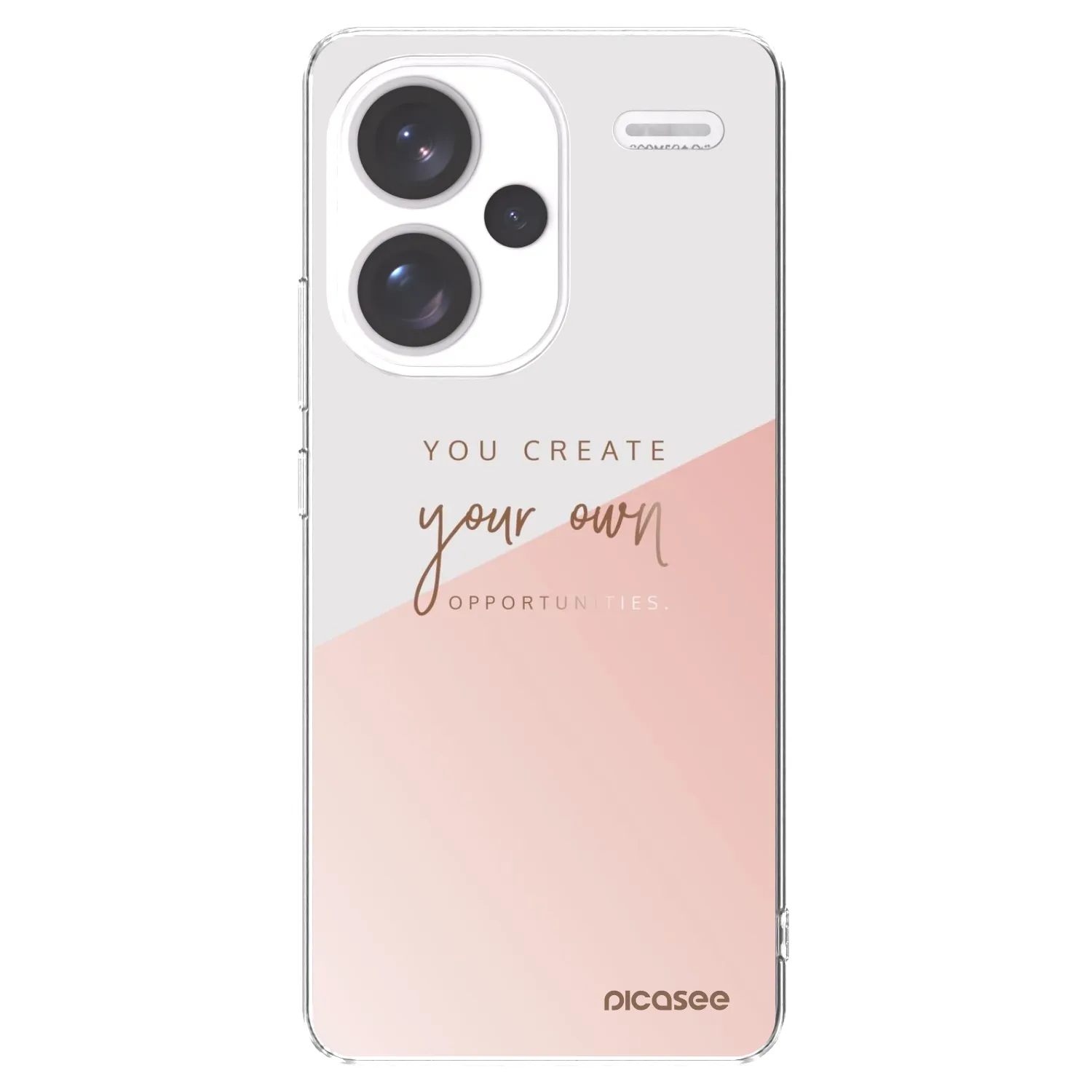 Picasee silikónový prehľadný obal pre Xiaomi Redmi Note 13 Pro+ 5G - Vytvor si svoju vlastnú príležitosť