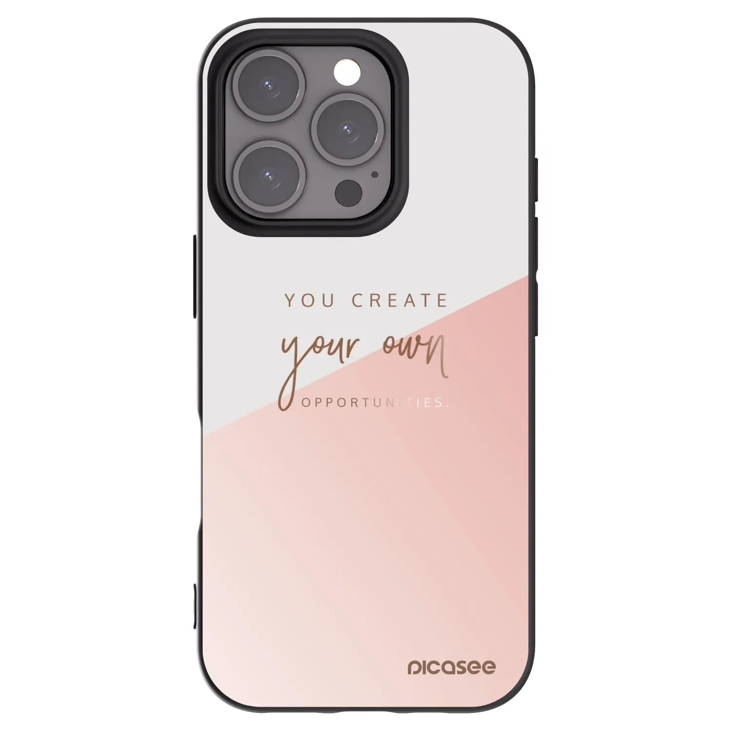 Picasee silikónový čierny obal pre Apple iPhone 16 Pro - Vytvor si svoju vlastnú príležitosť