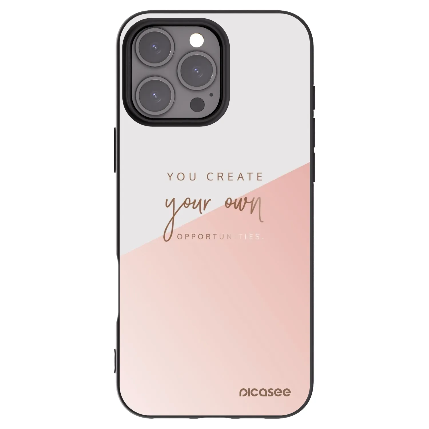 Silikónový čierny obal pre Apple iPhone 16 Pro Max - Vytvor si svoju vlastnú príležitosť