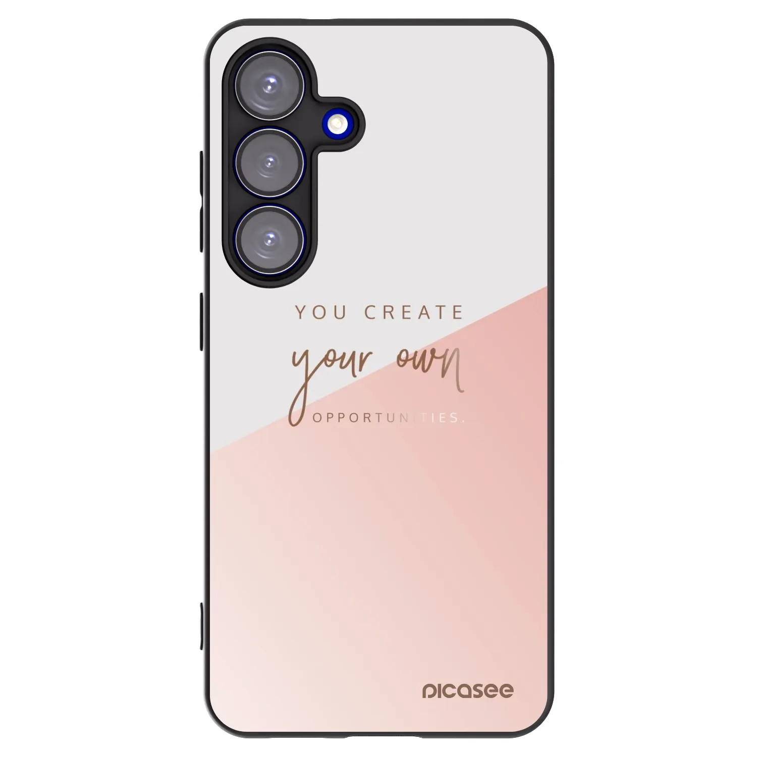 Picasee silikónový čierny obal pre Samsung Galaxy S25 5G - Vytvor si svoju vlastnú príležitosť