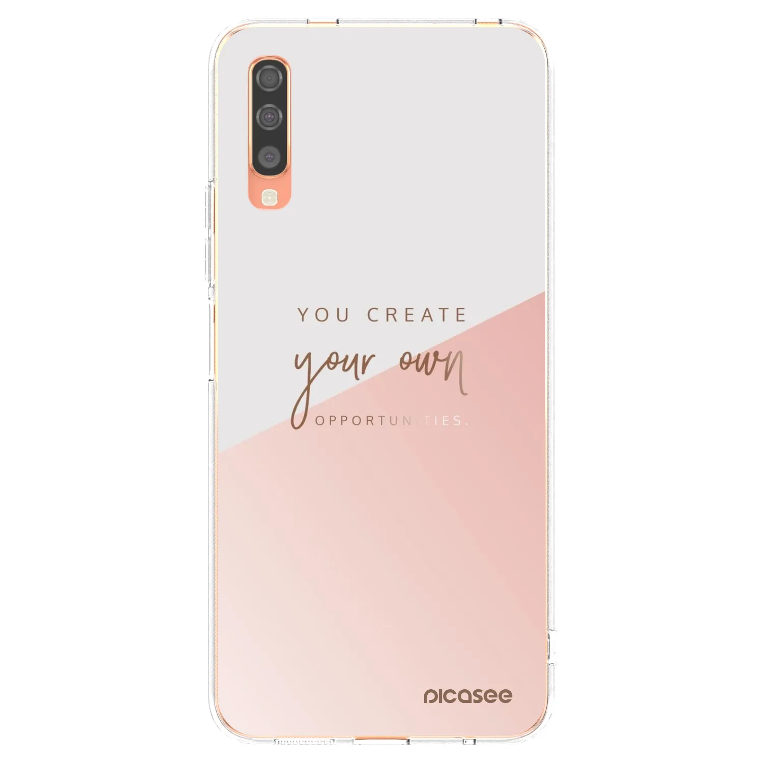 Picasee silikónový prehľadný obal pre Samsung Galaxy A70 A705F - Vytvor si svoju vlastnú príležitosť