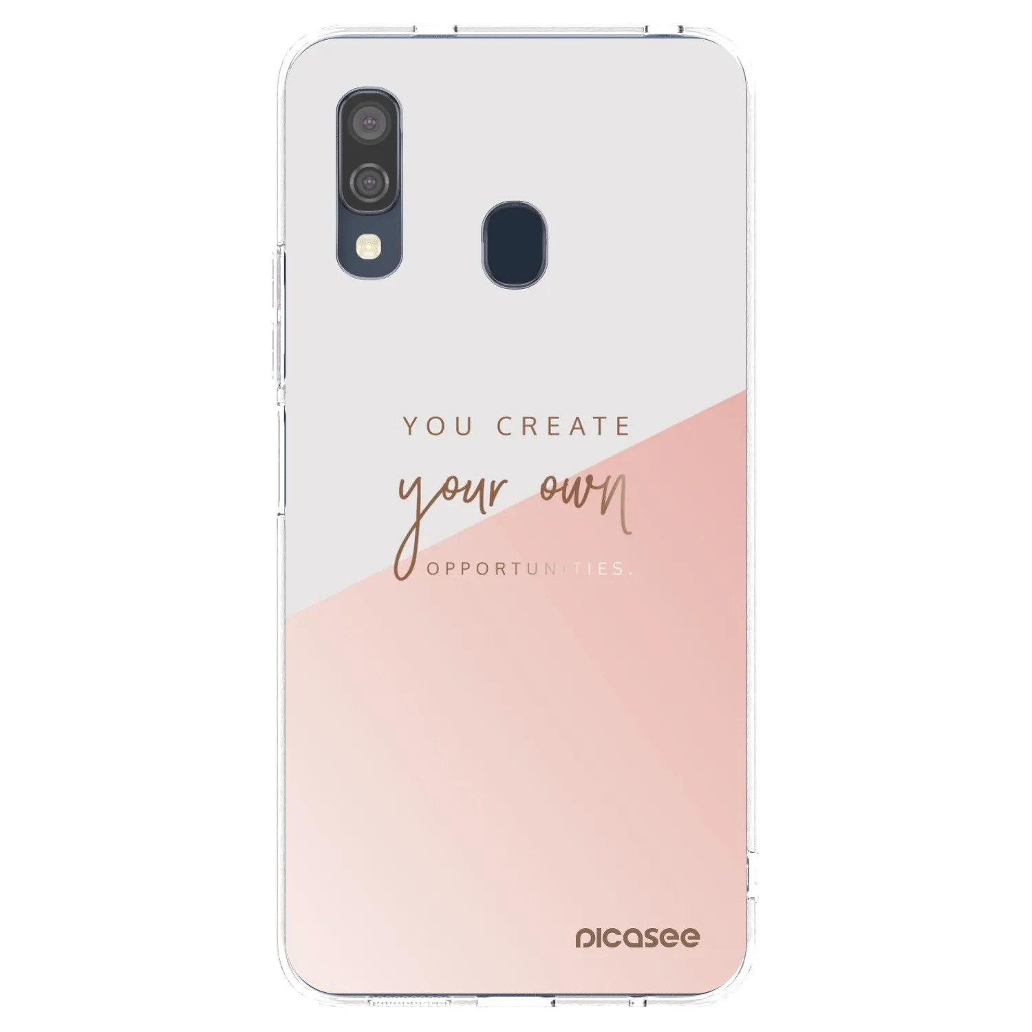 Picasee silikónový prehľadný obal pre Samsung Galaxy A40 A405F - Vytvor si svoju vlastnú príležitosť