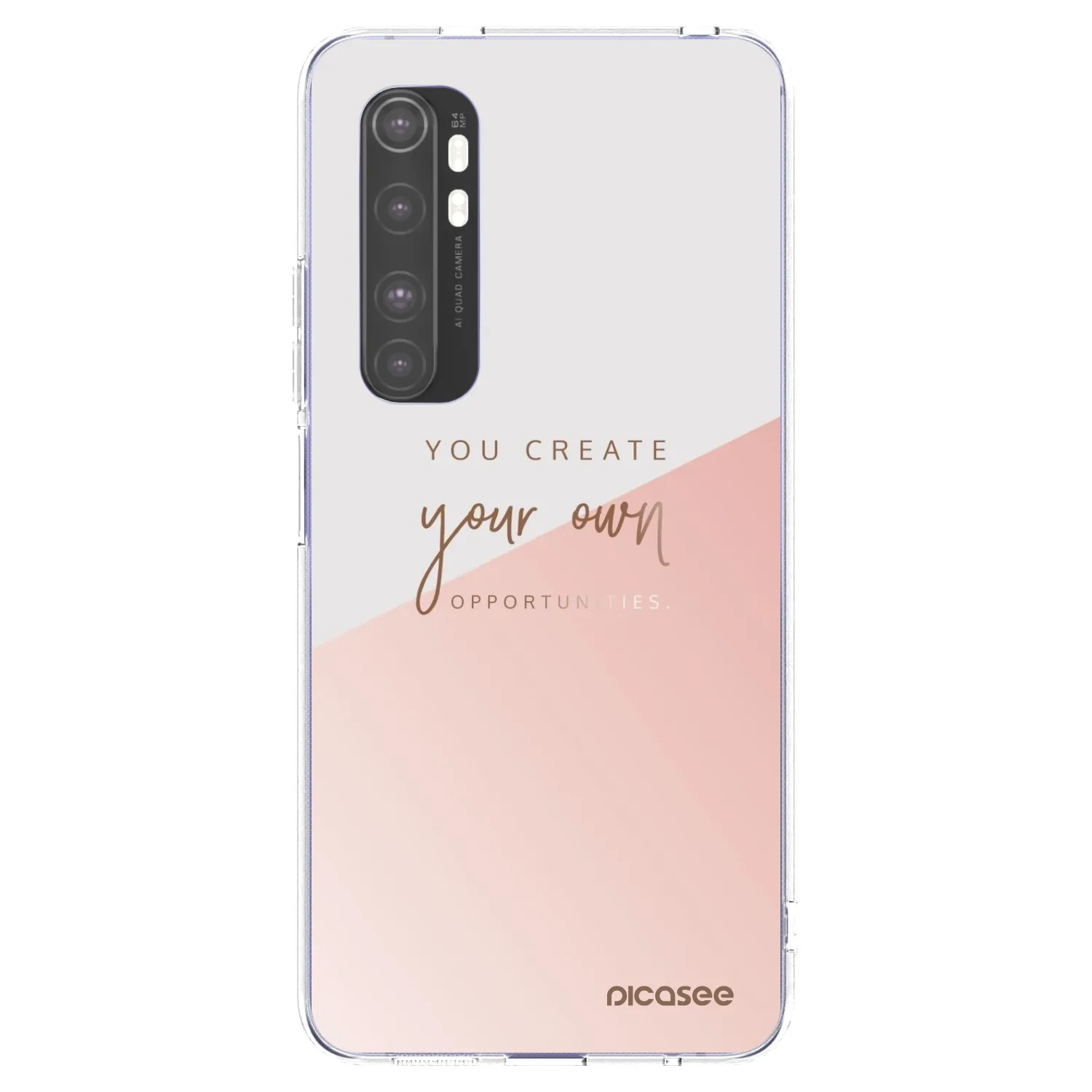 Picasee silikónový prehľadný obal pre Xiaomi Mi Note 10 Lite - Vytvor si svoju vlastnú príležitosť