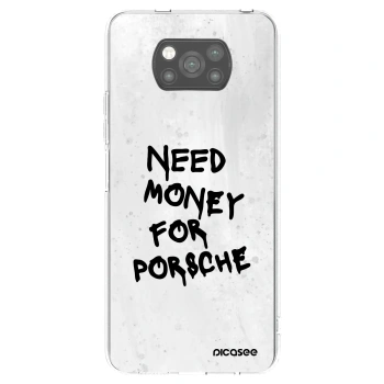 Picasee silikónový čierny obal pre Xiaomi Poco X3 - White Dollar
