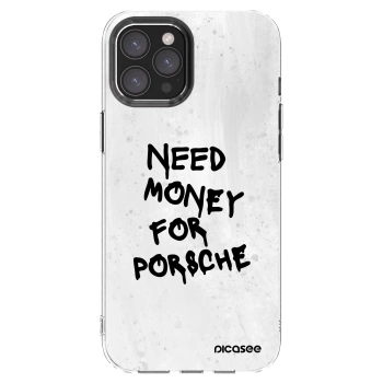 Picasee silikónový prehľadný obal pre Apple iPhone 12 Pro Max - White Dollar