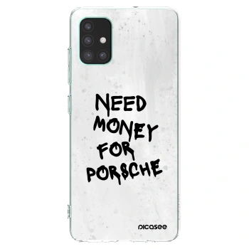Picasee silikónový prehľadný obal pre Samsung Galaxy M51 M515F - White Dollar