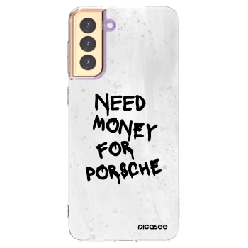 Picasee silikónový prehľadný obal pre Samsung Galaxy S21+ 5G G996F - White Dollar