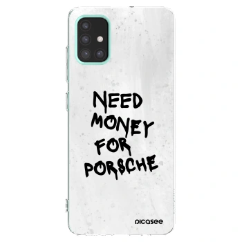 Picasee silikónový prehľadný obal pre Samsung Galaxy M31s - White Dollar