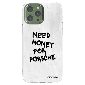 Picasee silikónový prehľadný obal pre Apple iPhone 13 Pro Max - White Dollar