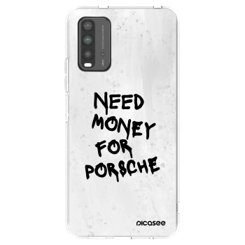Picasee silikónový prehľadný obal pre Xiaomi Redmi 9T - White Dollar