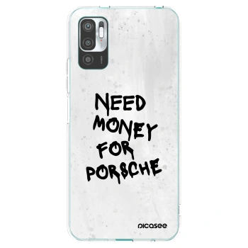 Picasee silikónový prehľadný obal pre Xiaomi Redmi Note 10 5G - White Dollar