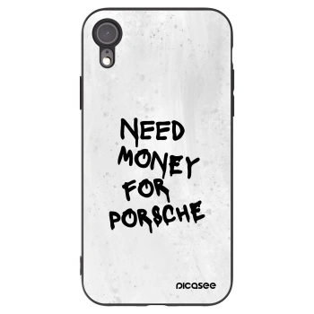 Picasee silikónový čierny obal pre Apple iPhone XR - White Dollar