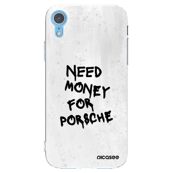 Picasee silikónový prehľadný obal pre Apple iPhone XR - White Dollar