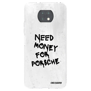 Picasee silikónový prehľadný obal pre Xiaomi Redmi Note 9T - White Dollar