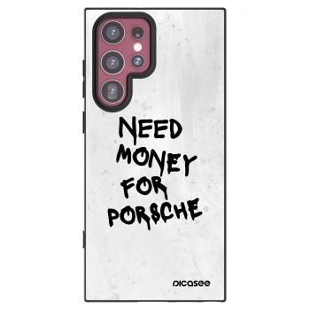 Picasee silikónový čierny obal pre Samsung Galaxy S22 Ultra 5G - White Dollar