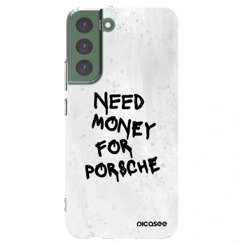 Picasee silikónový prehľadný obal pre Samsung Galaxy S22+ 5G - White Dollar