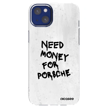 Picasee silikónový prehľadný obal pre Apple iPhone 14 Plus - White Dollar