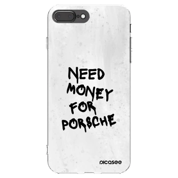 Picasee silikónový prehľadný obal pre Apple iPhone 8 Plus - White Dollar