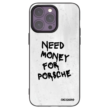 Picasee silikónový čierny obal pre Apple iPhone 14 Pro Max - White Dollar