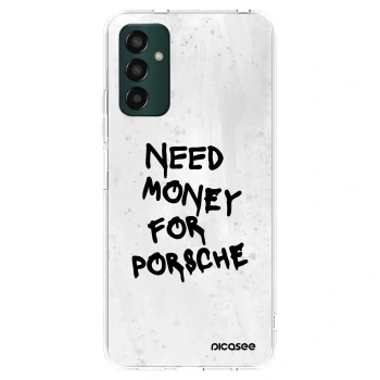 Picasee silikónový prehľadný obal pre Samsung Galaxy M13 M135F - White Dollar