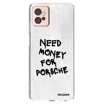 Picasee silikónový prehľadný obal pre Motorola Moto G32 - White Dollar