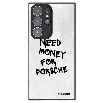 Picasee silikónový čierny obal pre Samsung Galaxy S23 Ultra 5G - White Dollar