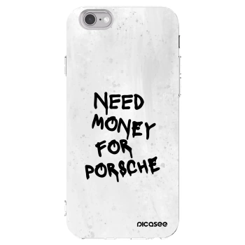 Picasee silikónový prehľadný obal pre Apple iPhone 6/6S - White Dollar