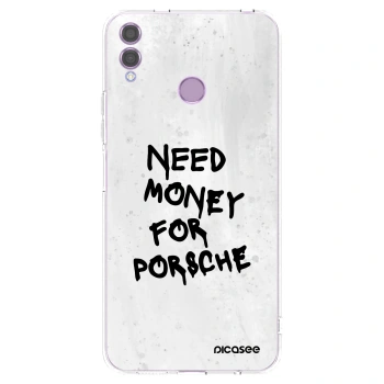 Picasee silikónový prehľadný obal pre Honor 8X - White Dollar