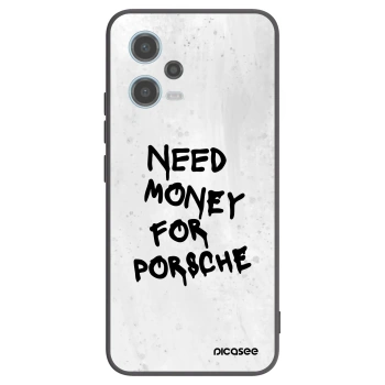 Picasee silikónový čierny obal pre Xiaomi Redmi Note 12 5G - White Dollar