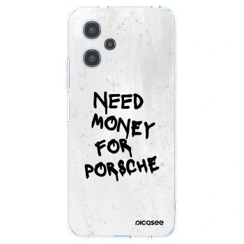 Picasee silikónový prehľadný obal pre Xiaomi Redmi Note 12 5G - White Dollar