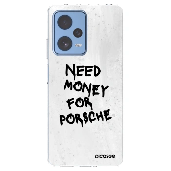 Picasee silikónový prehľadný obal pre Xiaomi Redmi Note 12 Pro 5G - White Dollar