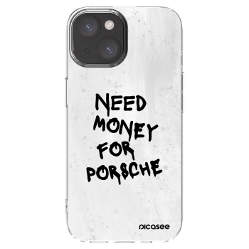 Picasee silikónový prehľadný obal pre Apple iPhone 15 - White Dollar