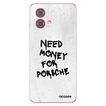 Picasee silikónový prehľadný obal pre Motorola Moto G84 5G - White Dollar
