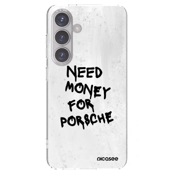Picasee silikónový prehľadný obal pre Samsung Galaxy S24 S921B 5G - White Dollar