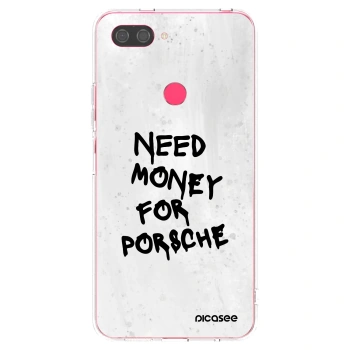 Picasee silikónový prehľadný obal pre Xiaomi Mi 8 Lite - White Dollar