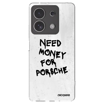 Picasee silikónový prehľadný obal pre Xiaomi Redmi Note 13 4G - White Dollar