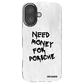Picasee silikónový prehľadný obal pre Apple iPhone 16 - White Dollar