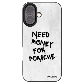 Picasee silikónový čierny obal pre Apple iPhone 16 - White Dollar