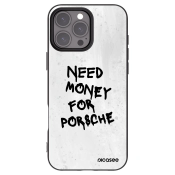 Picasee silikónový čierny obal pre Apple iPhone 16 Pro Max - White Dollar