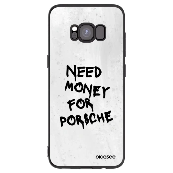 Picasee silikónový čierny obal pre Samsung Galaxy S8 G950F - White Dollar