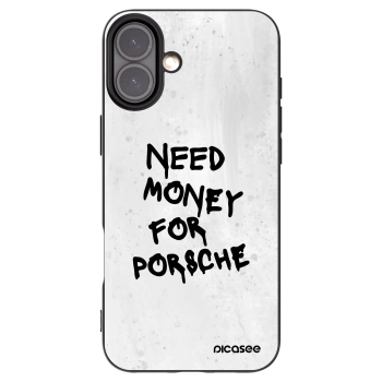 Picasee silikónový čierny obal pre Apple iPhone 16 Plus - White Dollar