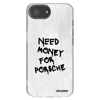 Picasee silikónový prehľadný obal pre Apple iPhone 16e - White Dollar
