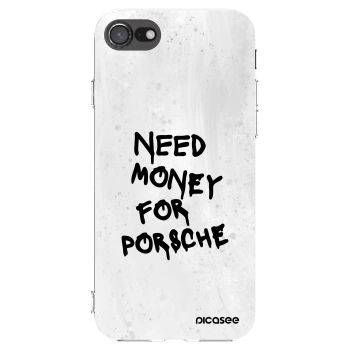 Picasee silikónový prehľadný obal pre Apple iPhone 7 - White Dollar