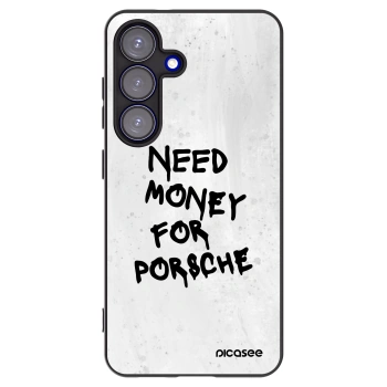 Picasee silikónový čierny obal pre Samsung Galaxy S25 5G - White Dollar