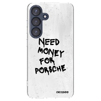 Picasee silikónový prehľadný obal pre Samsung Galaxy S25 5G - White Dollar