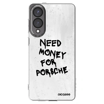 Picasee silikónový prehľadný obal pre Samsung Galaxy S25 Edge 5G - White Dollar