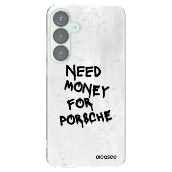 Picasee silikónový prehľadný obal pre Samsung Galaxy S25+ 5G - White Dollar