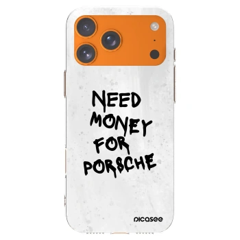 Picasee silikónový prehľadný obal pre Apple iPhone 17 Pro Max - White Dollar