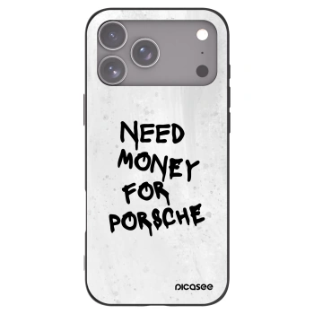 Picasee silikónový čierny obal pre Apple iPhone 17 Pro Max - White Dollar